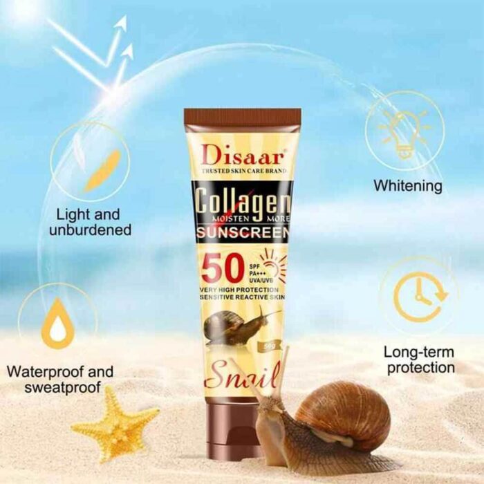 Disaar Collagen Sunscreen SPF50++ 50g (2) Disaar Collagen Sunscreen SPF50++ 50g (2)