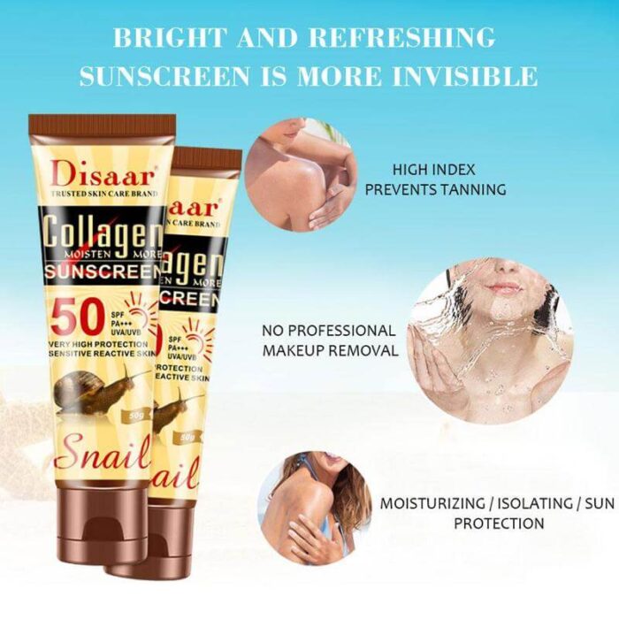 Disaar Collagen Sunscreen SPF50++ 50g (3) Disaar Collagen Sunscreen SPF50++ 50g (3)