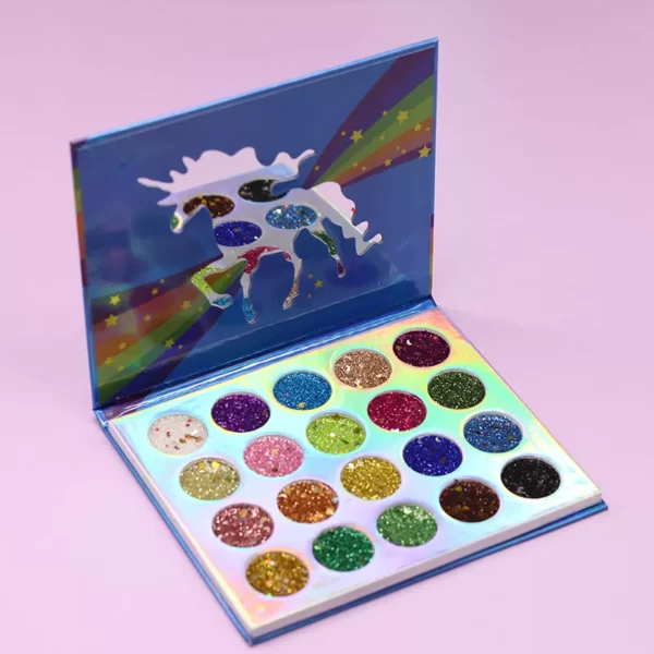 Glamierre Unicorn Glitter Eyeshadow Palette (1)