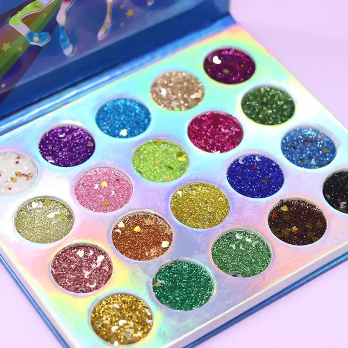 Glamierre Unicorn Glitter Eyeshadow Palette (2) Glamierre Unicorn Glitter Eyeshadow Palette (2)