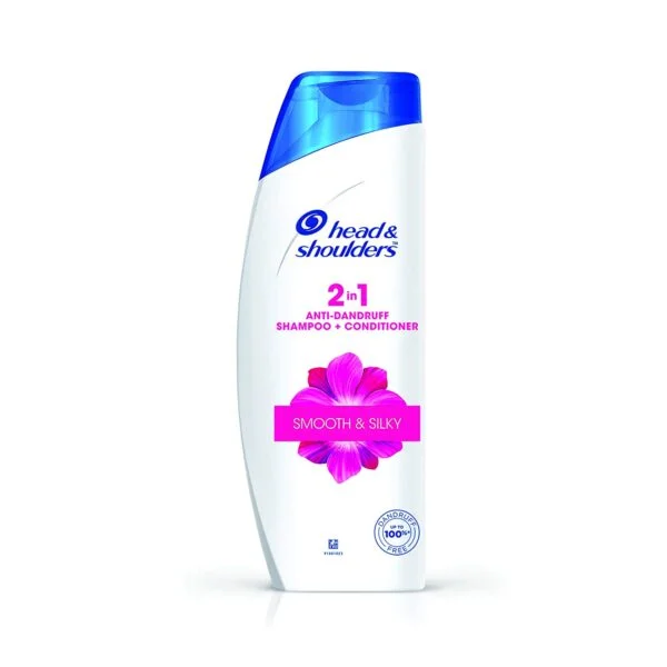 Head & Shoulders 2-in-1 Smooth and Silky Anti Dandruff Shampoo + Conditioner-180ml-1