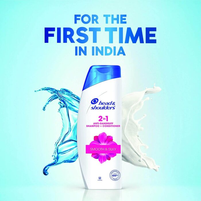 Head & Shoulders 2-in-1 Smooth and Silky Anti Dandruff Shampoo + Conditioner-180ml-4 Head & Shoulders 2-in-1 Smooth and Silky Anti Dandruff Shampoo + Conditioner-180ml-4