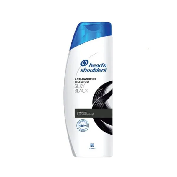 Head & Shoulders Silky Black Anti Dandruff Shampoo for Women & Men-340ml-1