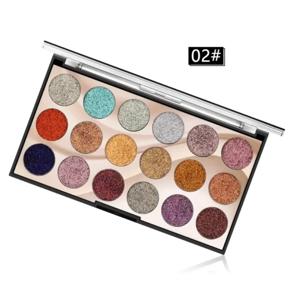 Miss Rose 18 Color Glitter Eyeshadow Palette Set 2 (1)