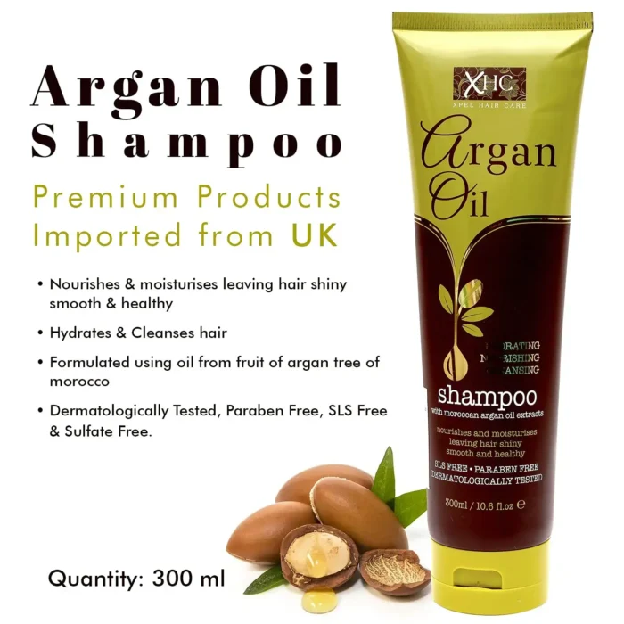 Xpel Argan Oil Shampoo with Moroccan Argan Oil Extract 300ml-3 Xpel Argan Oil Shampoo with Moroccan Argan Oil Extract 300ml-3