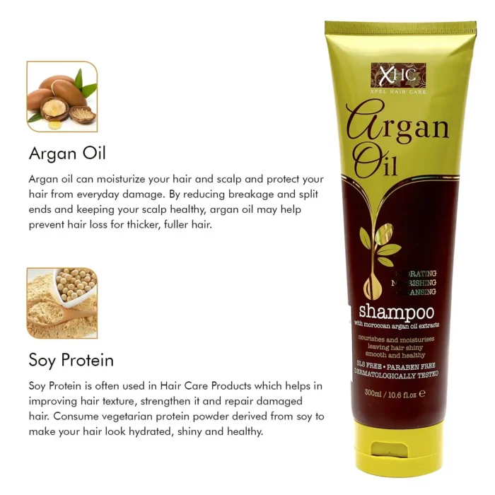Xpel Argan Oil Shampoo with Moroccan Argan Oil Extract 300ml-4 Xpel Argan Oil Shampoo with Moroccan Argan Oil Extract 300ml-4