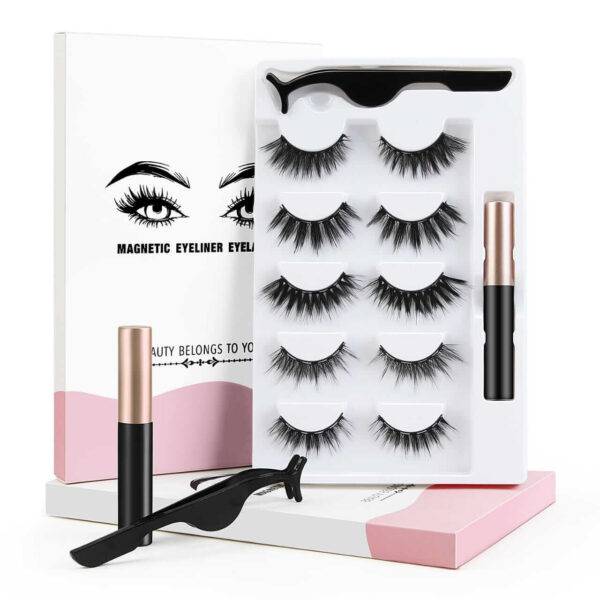 Maange 5 Pair Magnetic Eyelashes