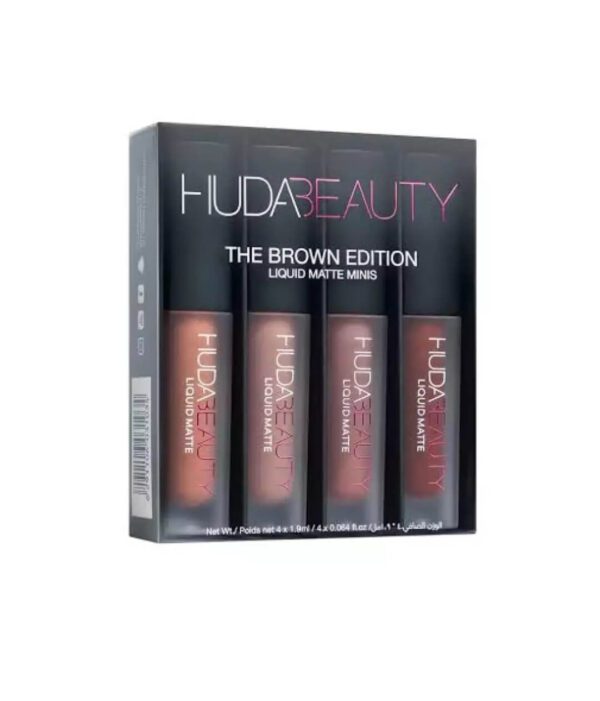 Huda Beauty Brown Edition Liquid Lipstick Set-1