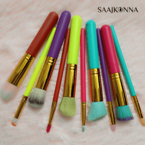 Kabuki Colorful Makeup Brush Set