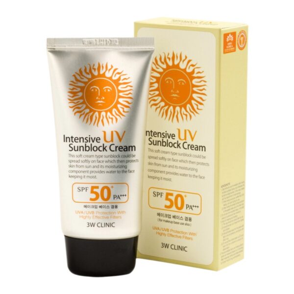 3W CLINIC Intensive UV Sunblock Cream SPF50