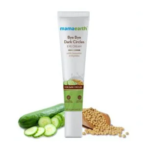 Mamaearth Bye Bye Dark Circles Eye Cream With Cucumber and Peptides-1