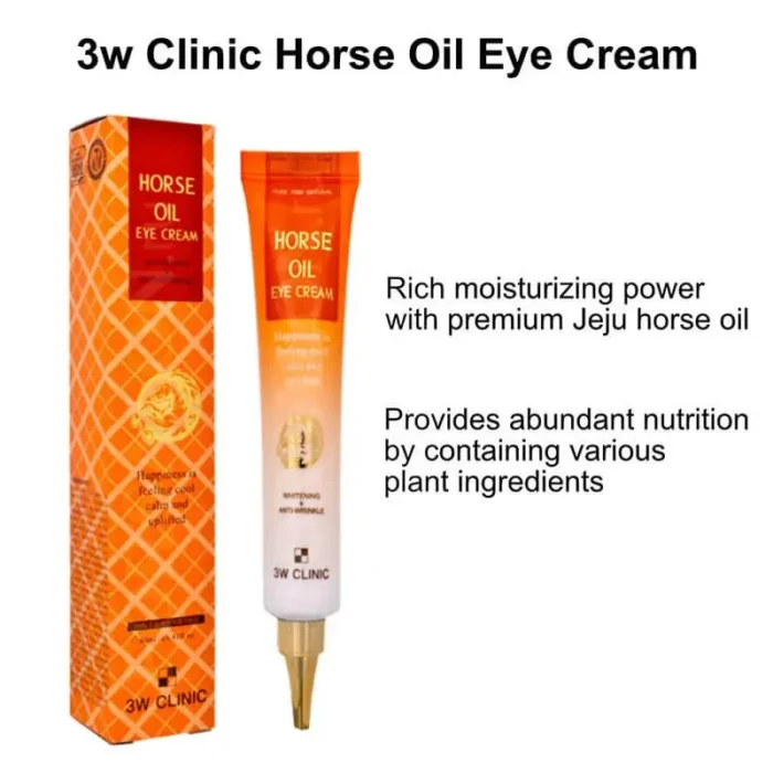 3W CLINIC Horse Oil Eye Cream Whitening and Anti-Wrinkle-2 3W CLINIC Horse Oil Eye Cream Whitening and Anti-Wrinkle-2