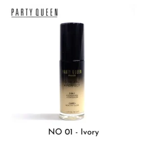 Party Queen 2in1 Full Coverage Foundation 01 Ivory-2