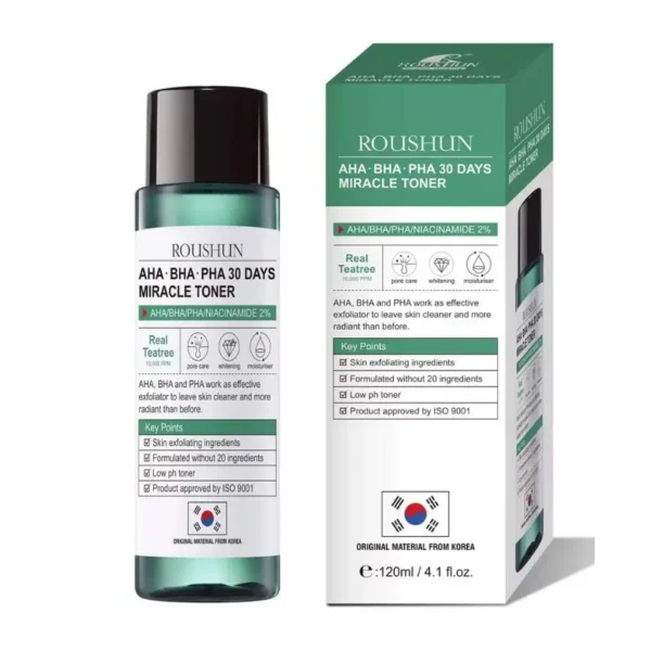 Roushun AHA BHA PHA 30 Days Miracle Toner 120ml