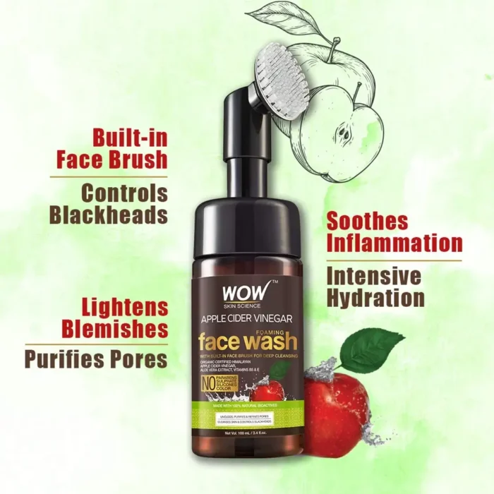 Wow Skin Science Apple Cider Vinegar Foaming Face Wash-3 Wow Skin Science Apple Cider Vinegar Foaming Face Wash-3