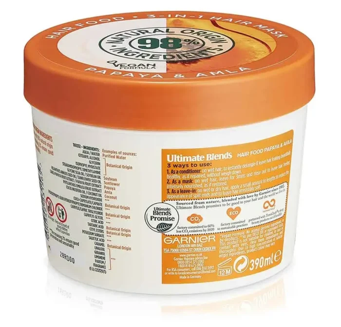 Garnier Ultimate Blends Hair Food 3 In 1 Papaya Hair Mask Treatment-3 Garnier Ultimate Blends Hair Food 3 In 1 Papaya Hair Mask Treatment-3