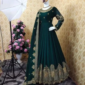 Semi Stitched Indian Georgette Anarkali Gown SK5008