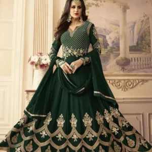 Semi Stitched Indian Georgette Anarkali Gown SK5012