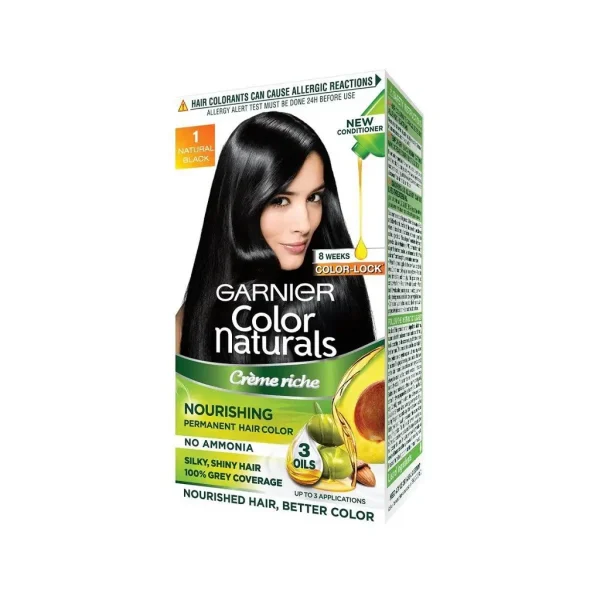 Garnier Color Naturals Hair Color 1 Natural Black 70ml + 60g