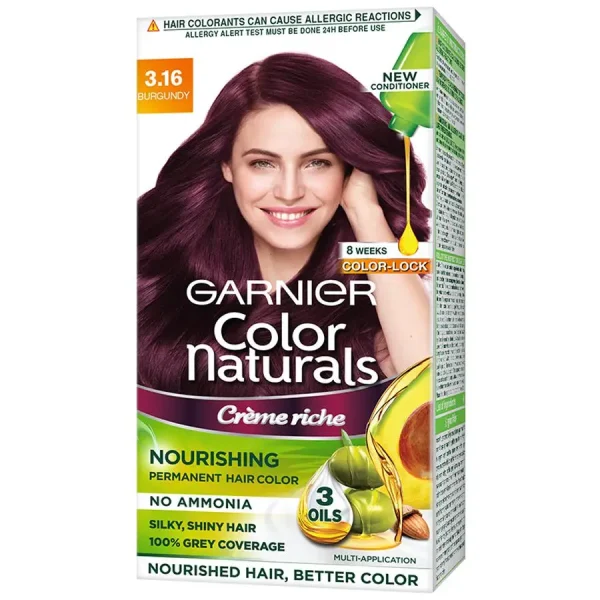 Garnier Color Naturals Hair Color 3.16 Burgundy 35ml + 30g