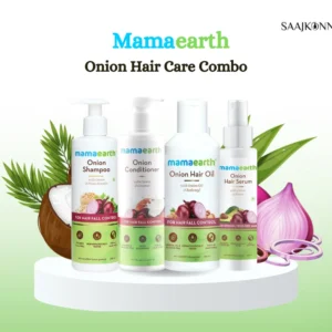 Mamaearth Complete Hair Care Combo Onion Oil, Shampoo, Conditioner & Hair Serum