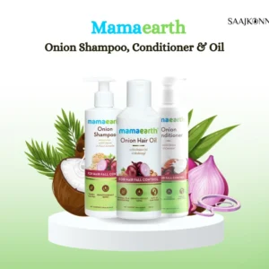 Mamaearth Onion Oil, Shampoo & Conditioner Combo