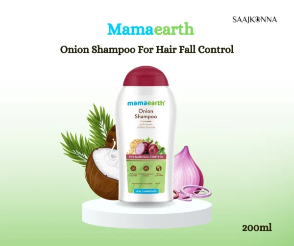 Mamaearth Onion Shampoo For Hair Fall Control-200ml