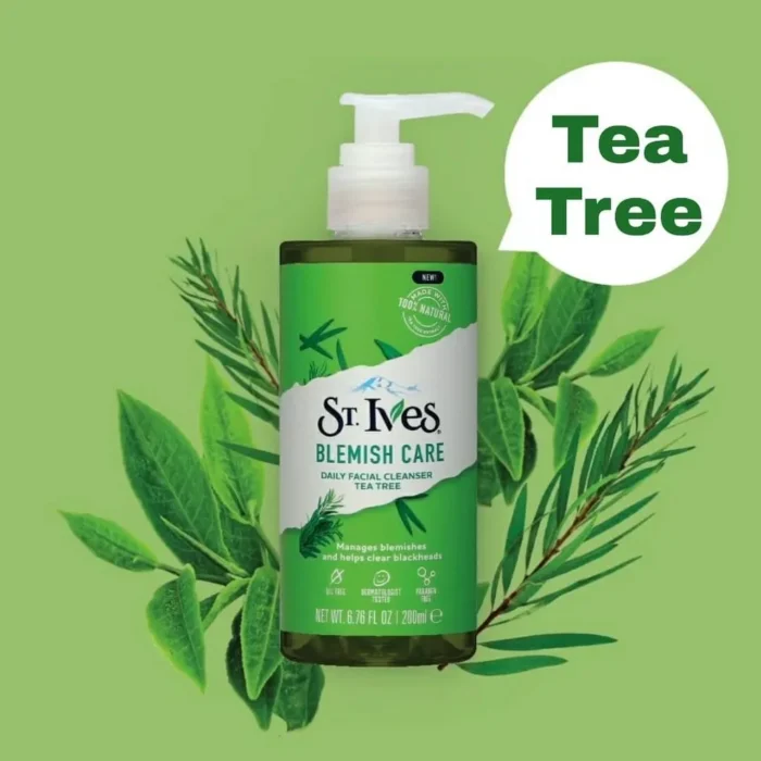 St.Ives Blemish Care Daily Facial Cleanser Tea Tree 200mll-2 St.Ives Blemish Care Daily Facial Cleanser Tea Tree 200mll-2