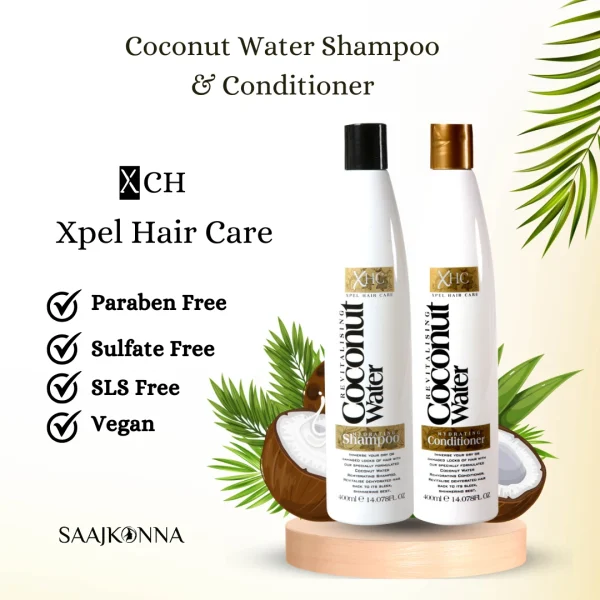 XHC Xpel Hair Care Coconut Water Shampoo & Conditioner