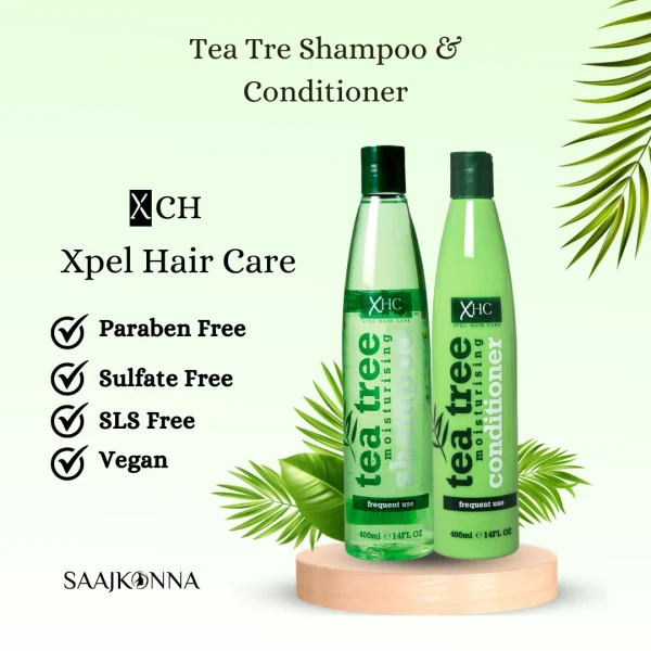 Xpel Tea Tree Moisturising Shampoo & Conditioner-1