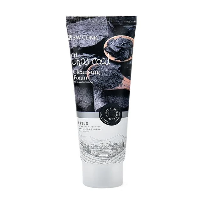 3W Clinic Charcoal Cleansing Foam-5