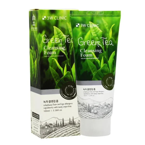 3W Clinic Green Tea Cleansing Foam