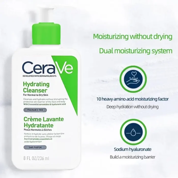 CeraVe Hydrating Facial Cleanser 236ml-3 CeraVe Hydrating Facial Cleanser 236ml-3
