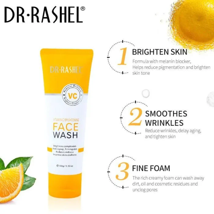 Dr Rashel Vitamin C Brightening Face Wash-3 Dr Rashel Vitamin C Brightening Face Wash-3