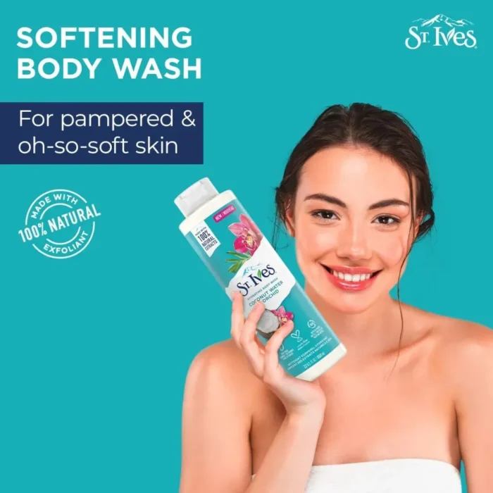 St. Ives Coconut Water & Orchid Hydrating Body Wash 650ml-2 St. Ives Coconut Water & Orchid Hydrating Body Wash 650ml-2