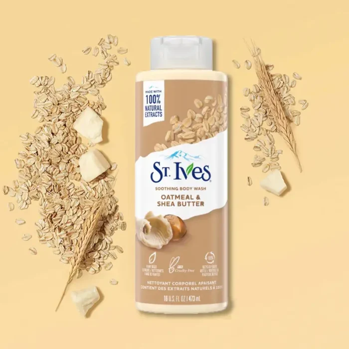 St. Ives Oatmeal & Shea Butter Soothing Body Wash 650ml-4 St. Ives Oatmeal & Shea Butter Soothing Body Wash 650ml-4