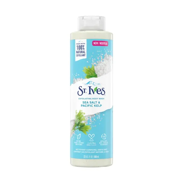 St. Ives Purifying Sea Salt & Pacific Kelp Exfoliating Body Wash