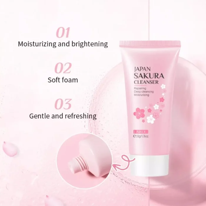 Laikou Japan Sakura Face Cleanser 50g-2 Laikou Japan Sakura Face Cleanser 50g-2
