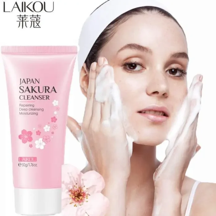 Laikou Japan Sakura Face Cleanser 50g-5 Laikou Japan Sakura Face Cleanser 50g-5
