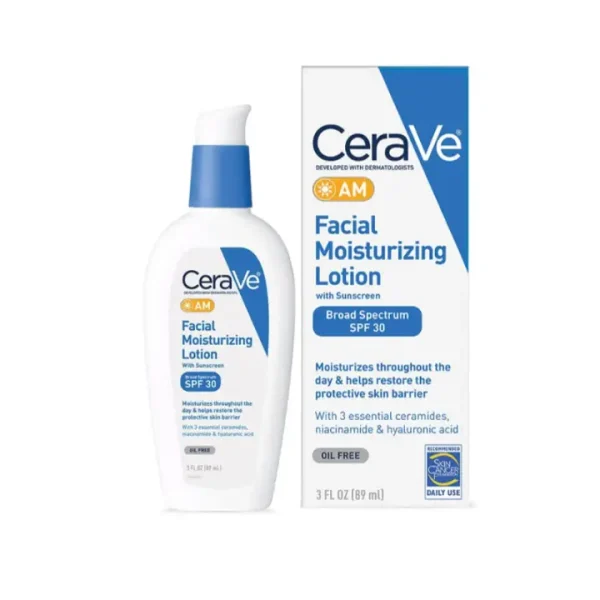 CeraVe AM Facial Moisturising Lotion with Sunscreen SPF30 Oil-Free 89ml