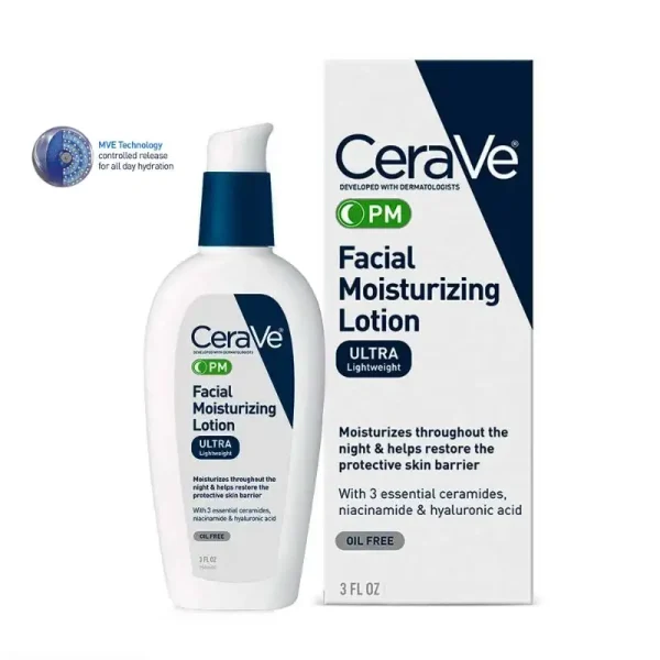 CeraVe PM Facial Moisturising Lotion Oil-Free 60ml