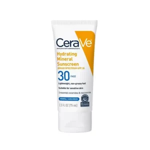 CeraVe Hydrating Mineral Face Sunscreen Broad Spectrum SPF 30 75ml