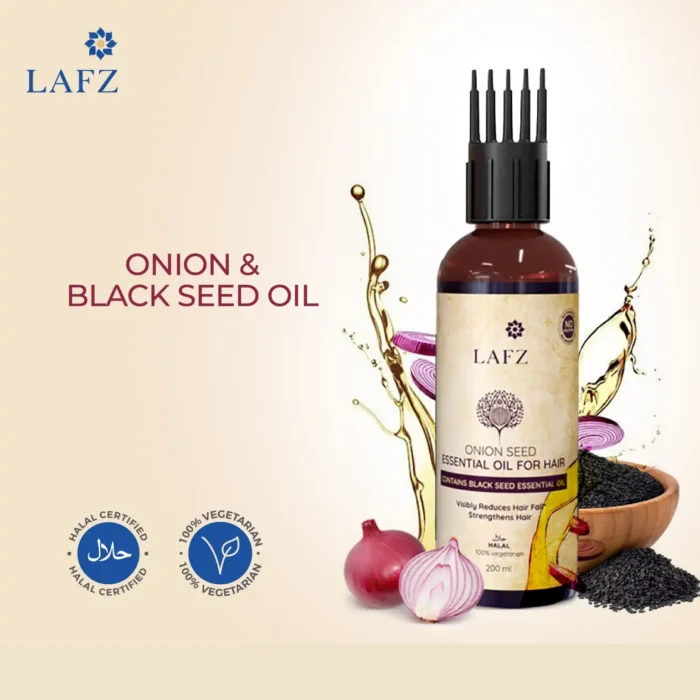 Lafz Onion Seed Essential Oil For Hair-5 Lafz Onion Seed Essential Oil For Hair-5