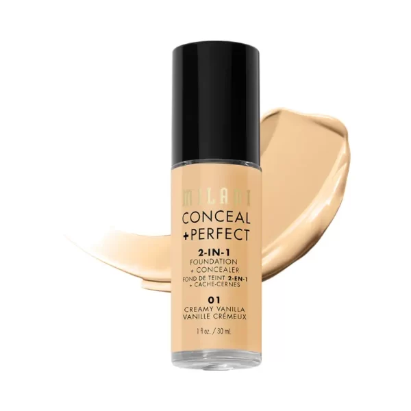 Milani Conceal + Perfect 2 In 1 Foundation + Concealer 01 Creamy Vanilla