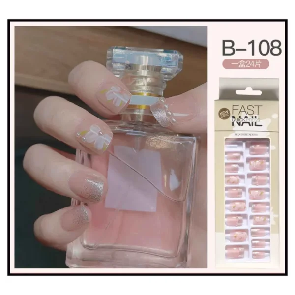 Fast Quick Press Fake Nails B-108