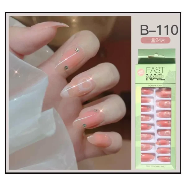 Fast Quick Press Fake Nails B-110