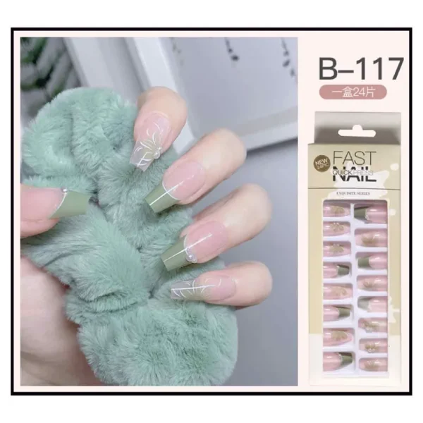 Fast Quick Press Fake Nails B-117