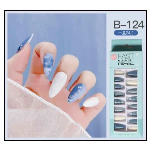 Fast Quick Press Fake Nails B-124