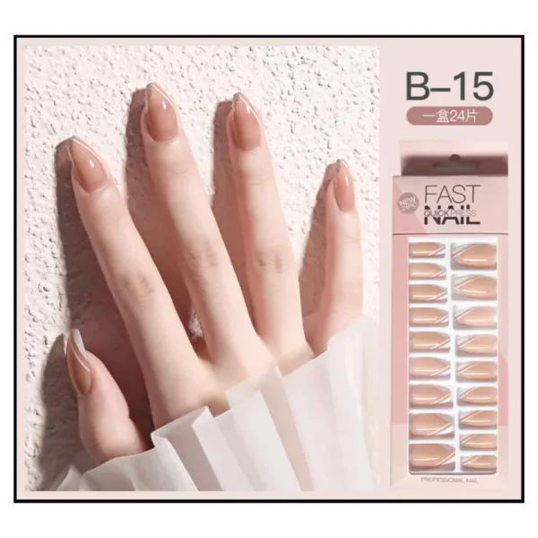 Fast Quick Press Fake Nails B-15