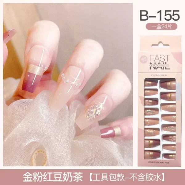 Fast Quick Press Fake Nails B-155